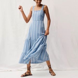Madewell Embroidered Button Back Tiered Sundress in maxi style—size 10•••